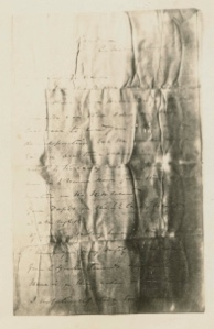 Image of Sir Allen Young's letter to Capt. Nares; found Cape Isabella